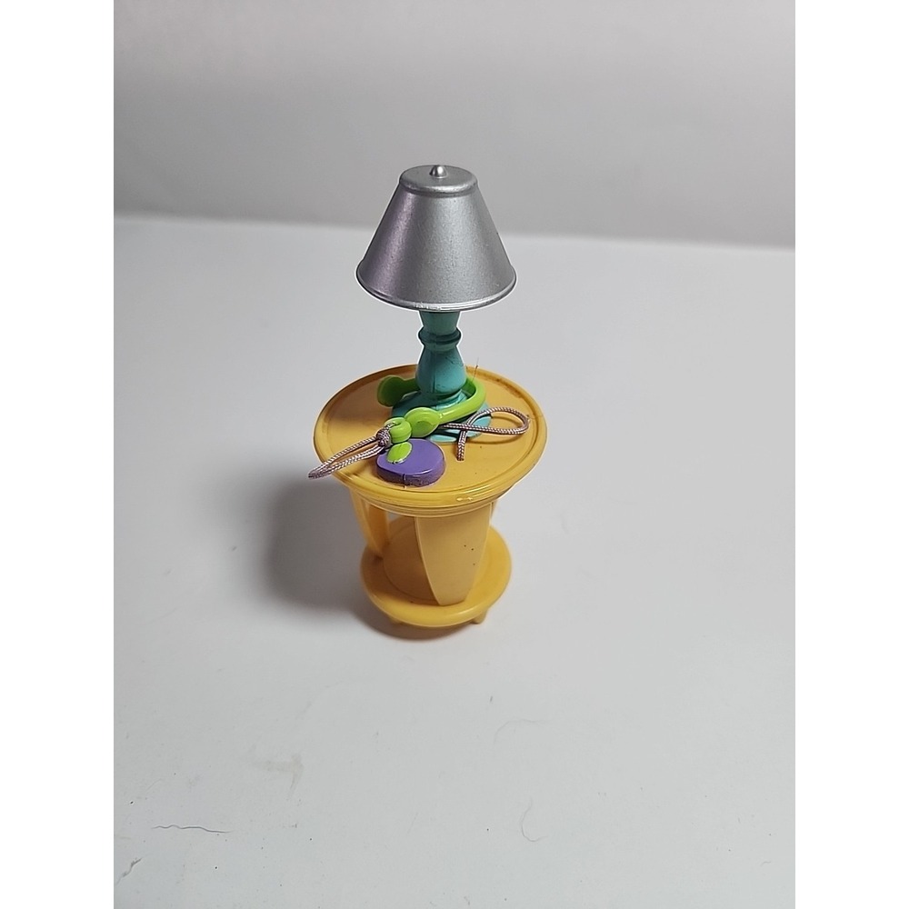 Fisher Price Loving Family Dollhouse Side‎ Table With Lamp CD Player
